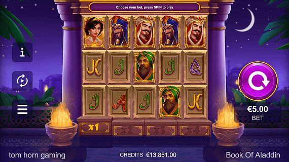 Book of Aladdin grid